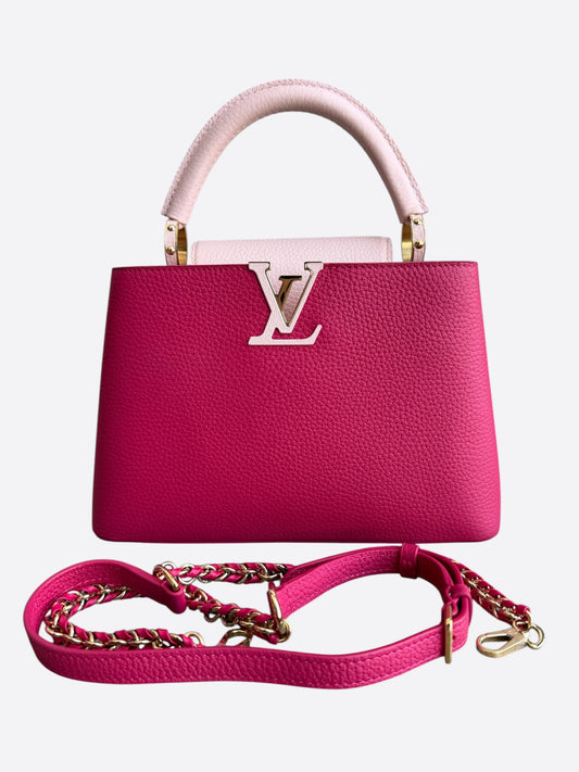 Louis Vuitton Pink Taurillon Capucines BB