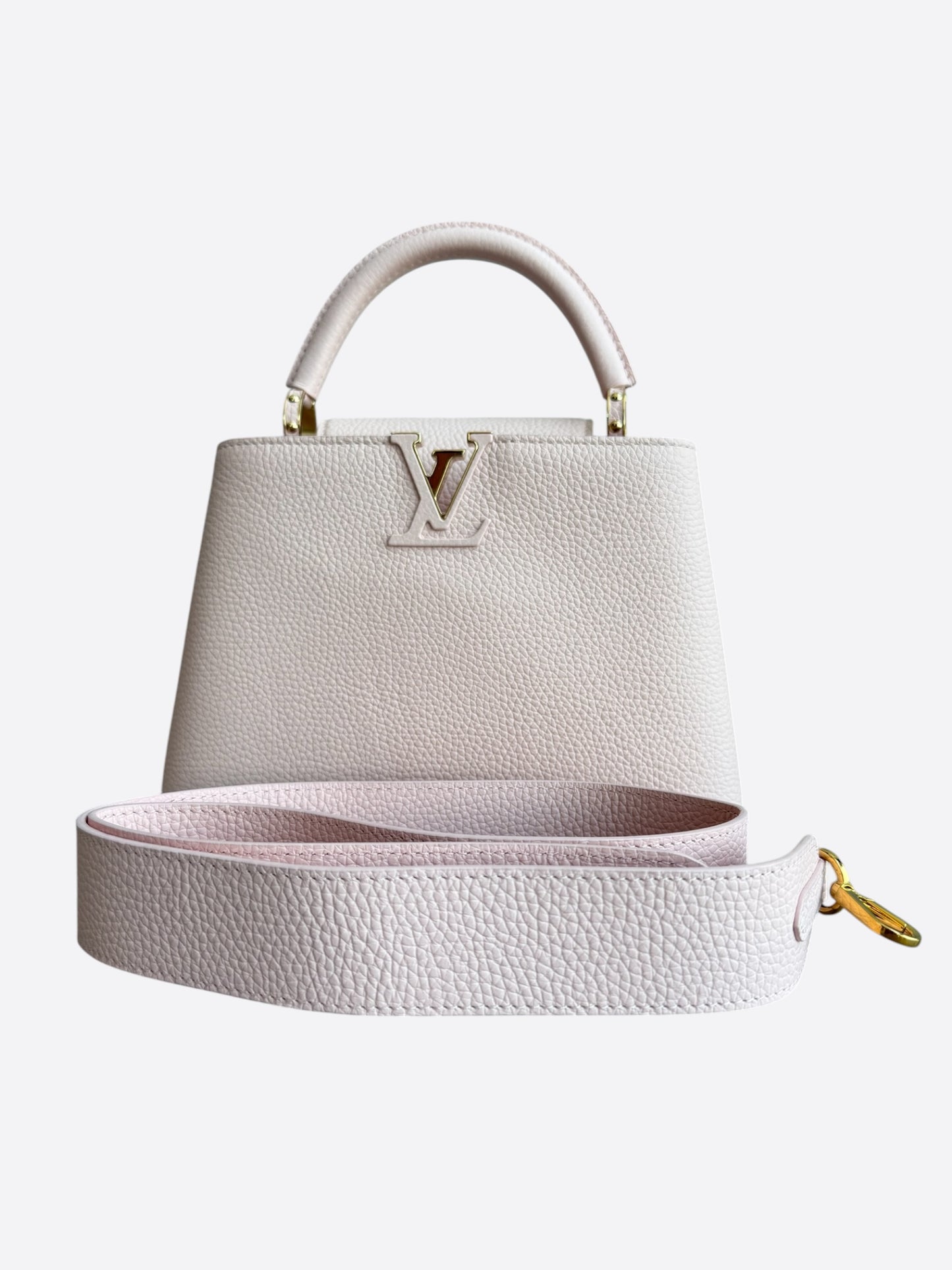 Louis Vuitton Pink Taurillon Capucines BB
