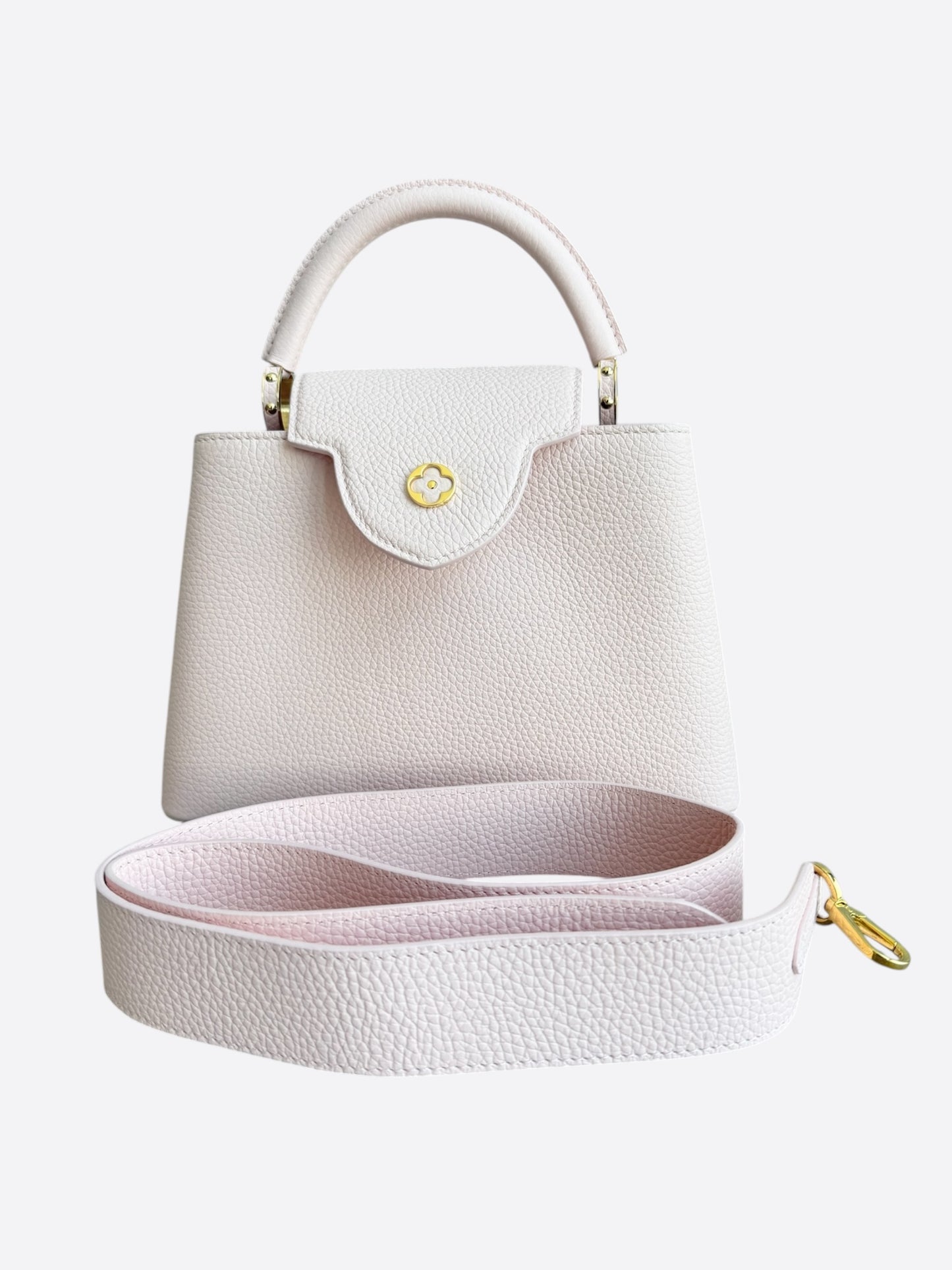 Louis Vuitton Pink Taurillon Capucines BB