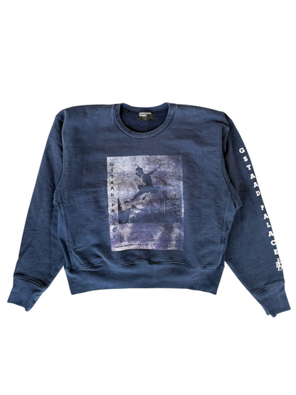 Enfants Riches Deprimes Navy Gstaad Palace Graphic Sweater