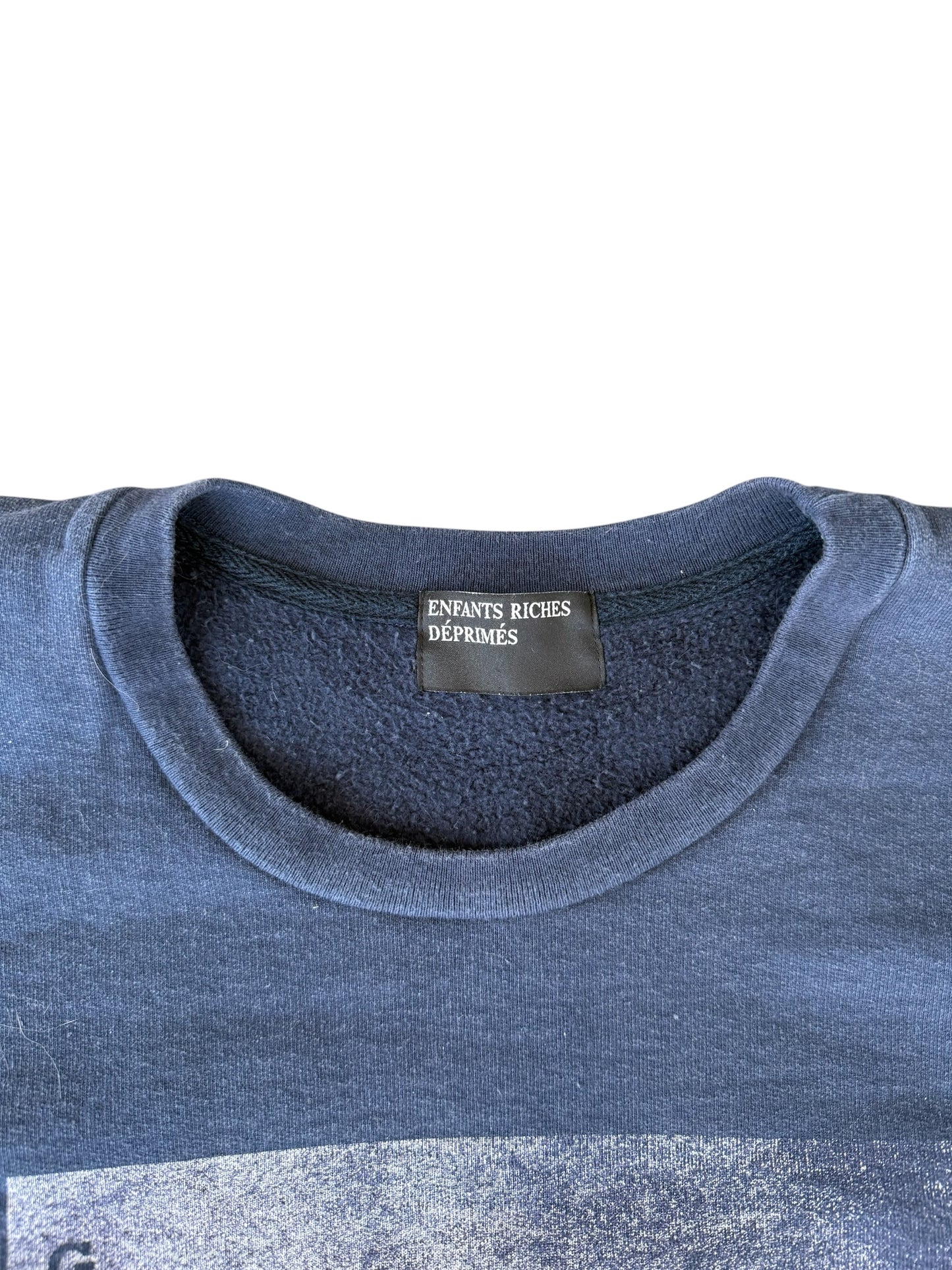 Enfants Riches Deprimes Navy Gstaad Palace Graphic Sweater