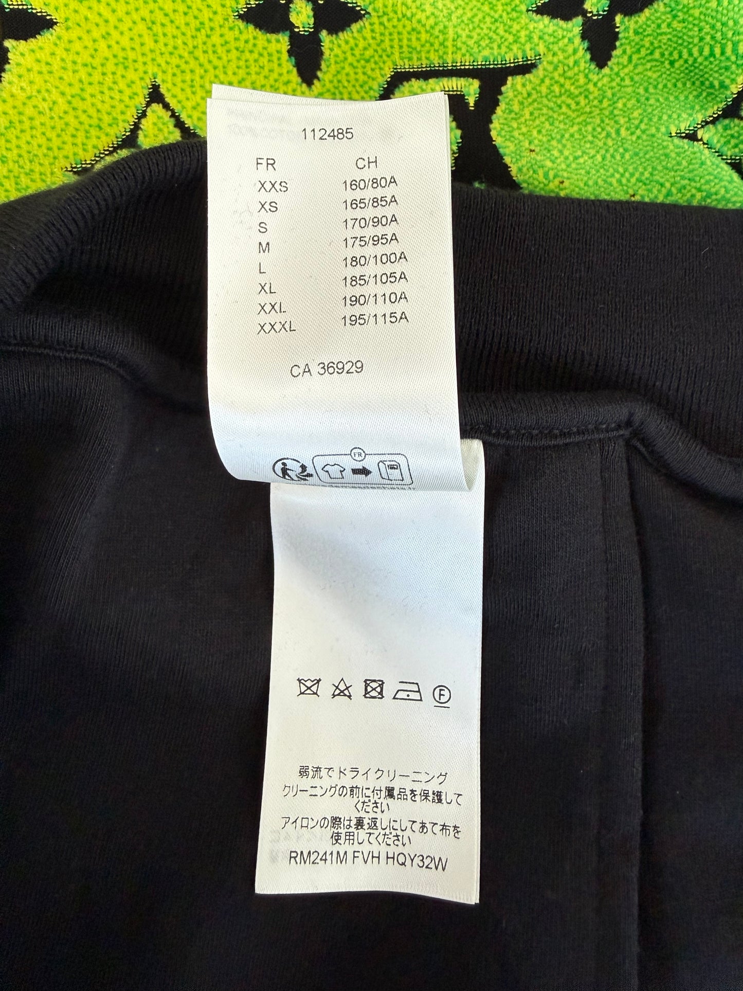Louis Vuitton Green, Black & Yellow Gradient Monogram Velvet Pants