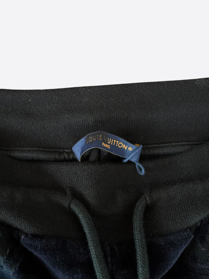 Louis Vuitton Green, Black & Yellow Gradient Monogram Velvet Pants