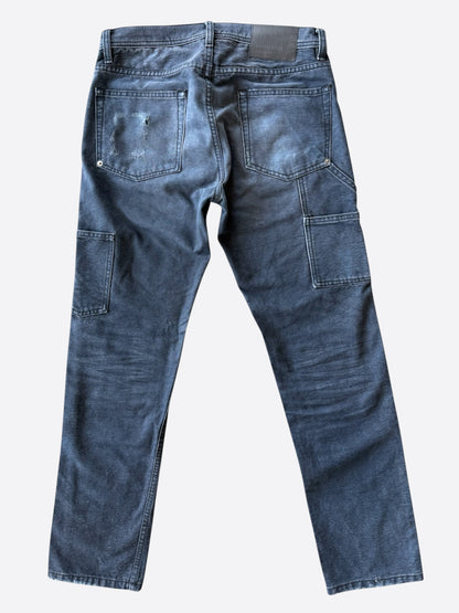 Enfants Riches Deprimes Navy Distressed Carpenter Pants