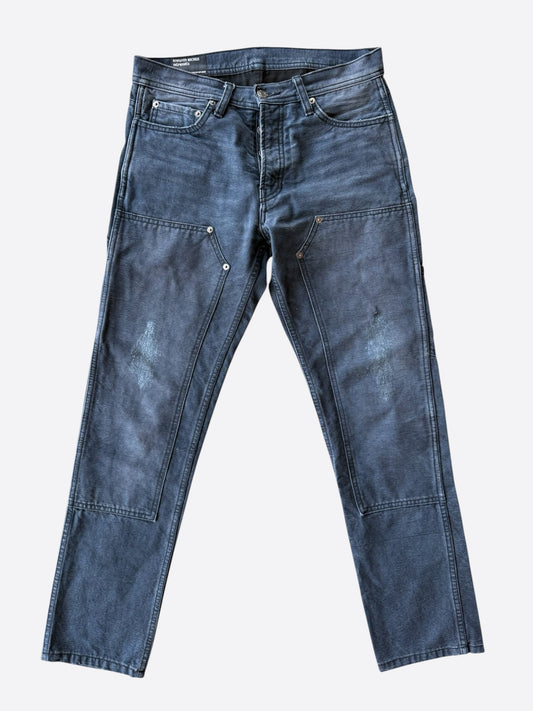 Enfants Riches Deprimes Navy Distressed Carpenter Pants