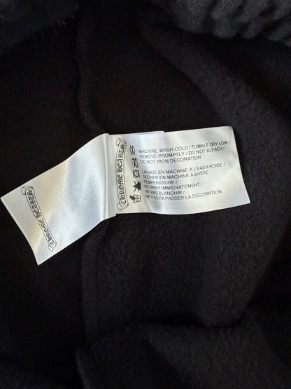 Chrome Hearts Black & White Horseshoe Logo Sweatpants