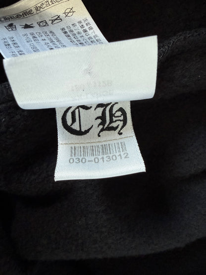 Chrome Hearts Black & White Horseshoe Logo Sweatpants