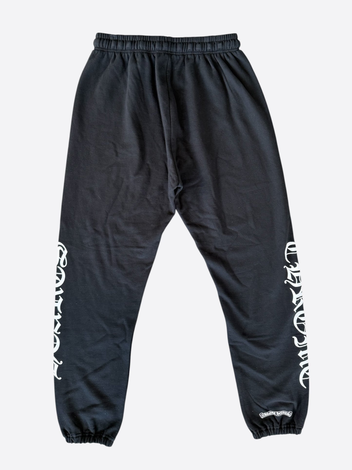 Chrome Hearts Black & White Horseshoe Logo Sweatpants