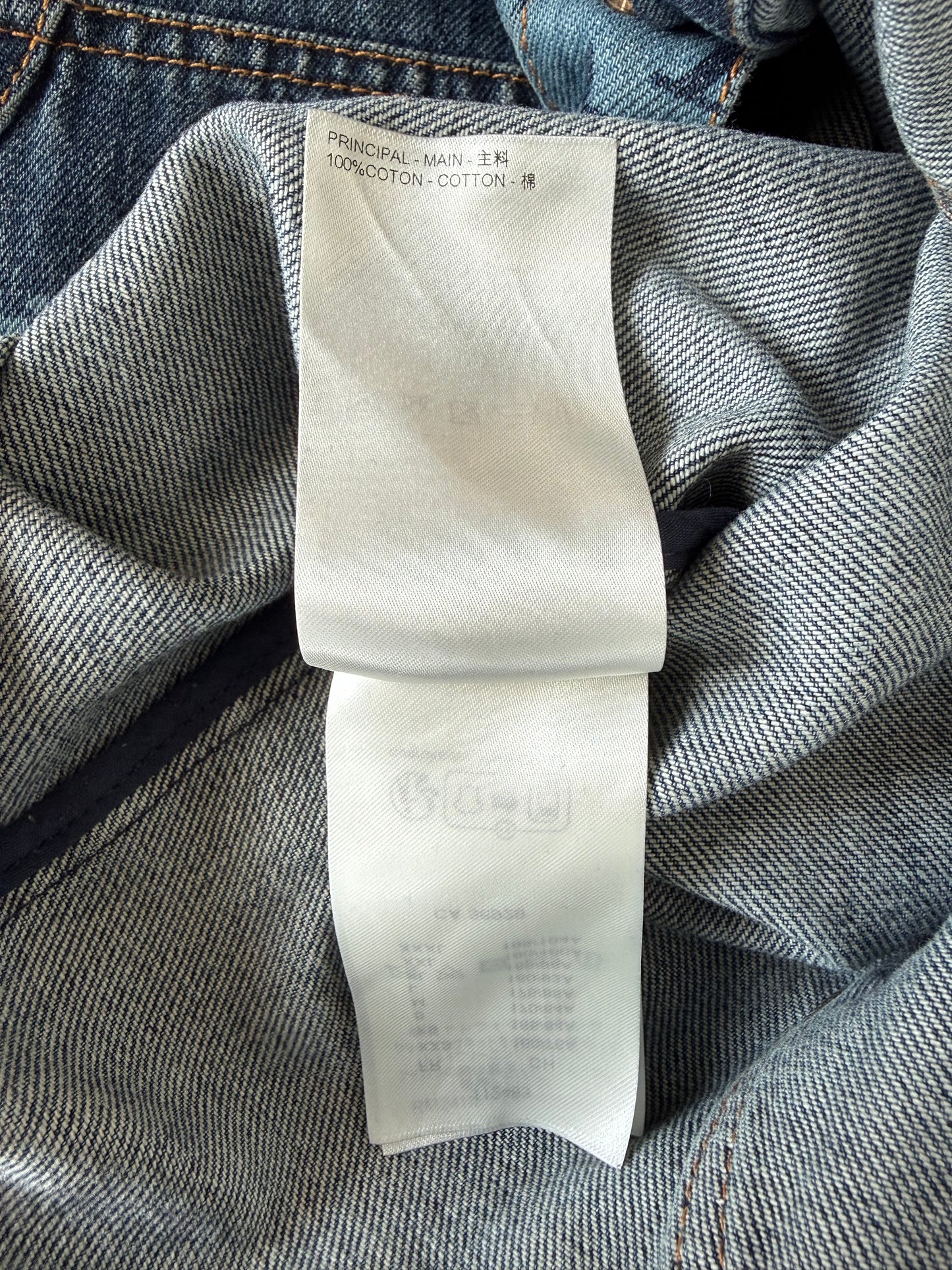 Louis Vuitton Blue Map Monogram Denim Button Up Shirt