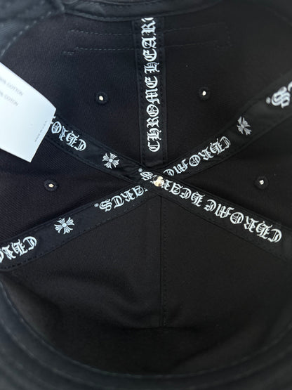 Chrome Hearts Black & White Wine Dagger Logo Hat