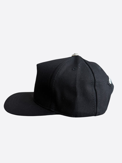 Chrome Hearts Black & White Wine Dagger Logo Hat