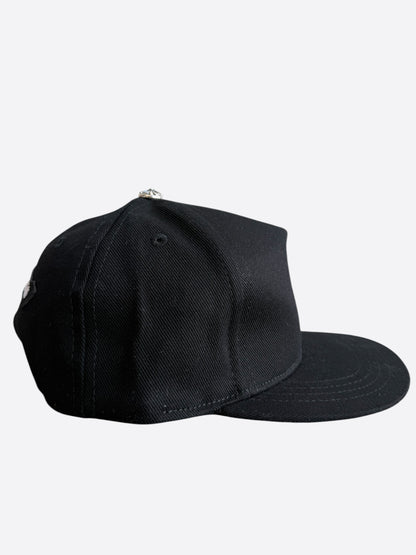 Chrome Hearts Black & White Wine Dagger Logo Hat