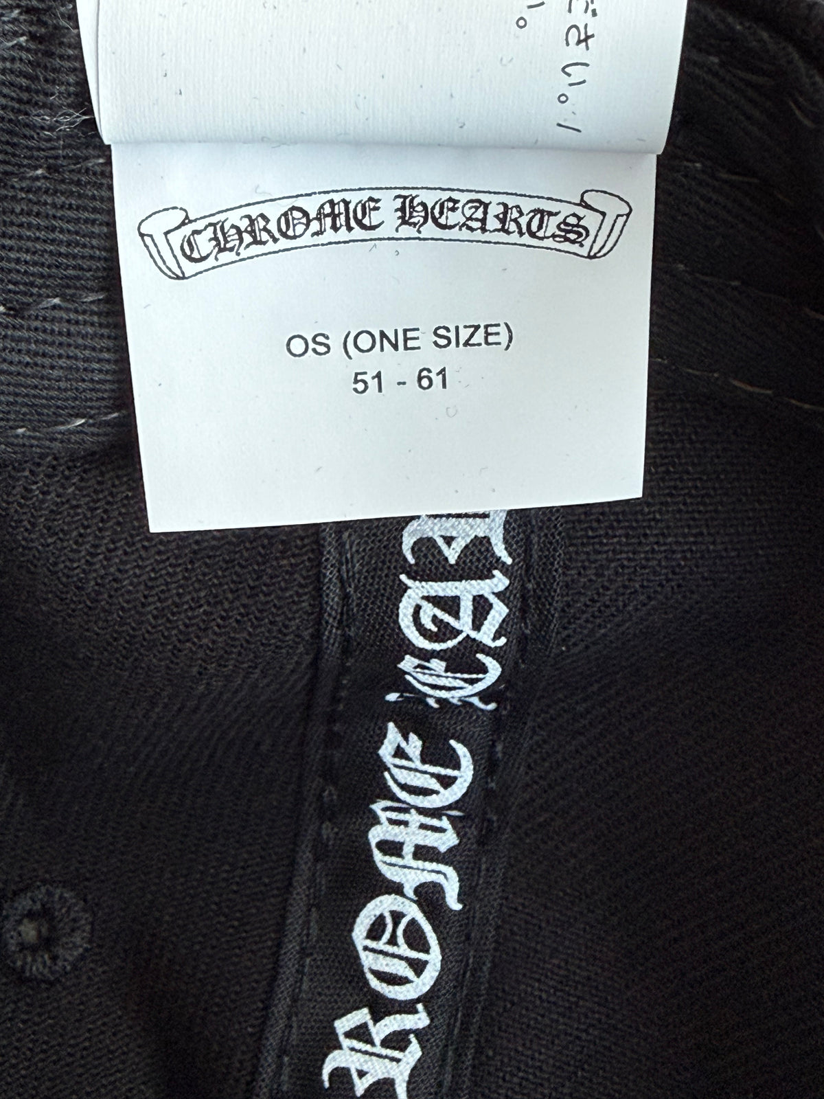 Chrome Hearts Black & White Embroidered RS3 Trucker Hat