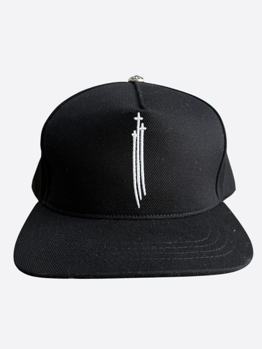 Chrome Hearts Black & White Embroidered RS3 Trucker Hat