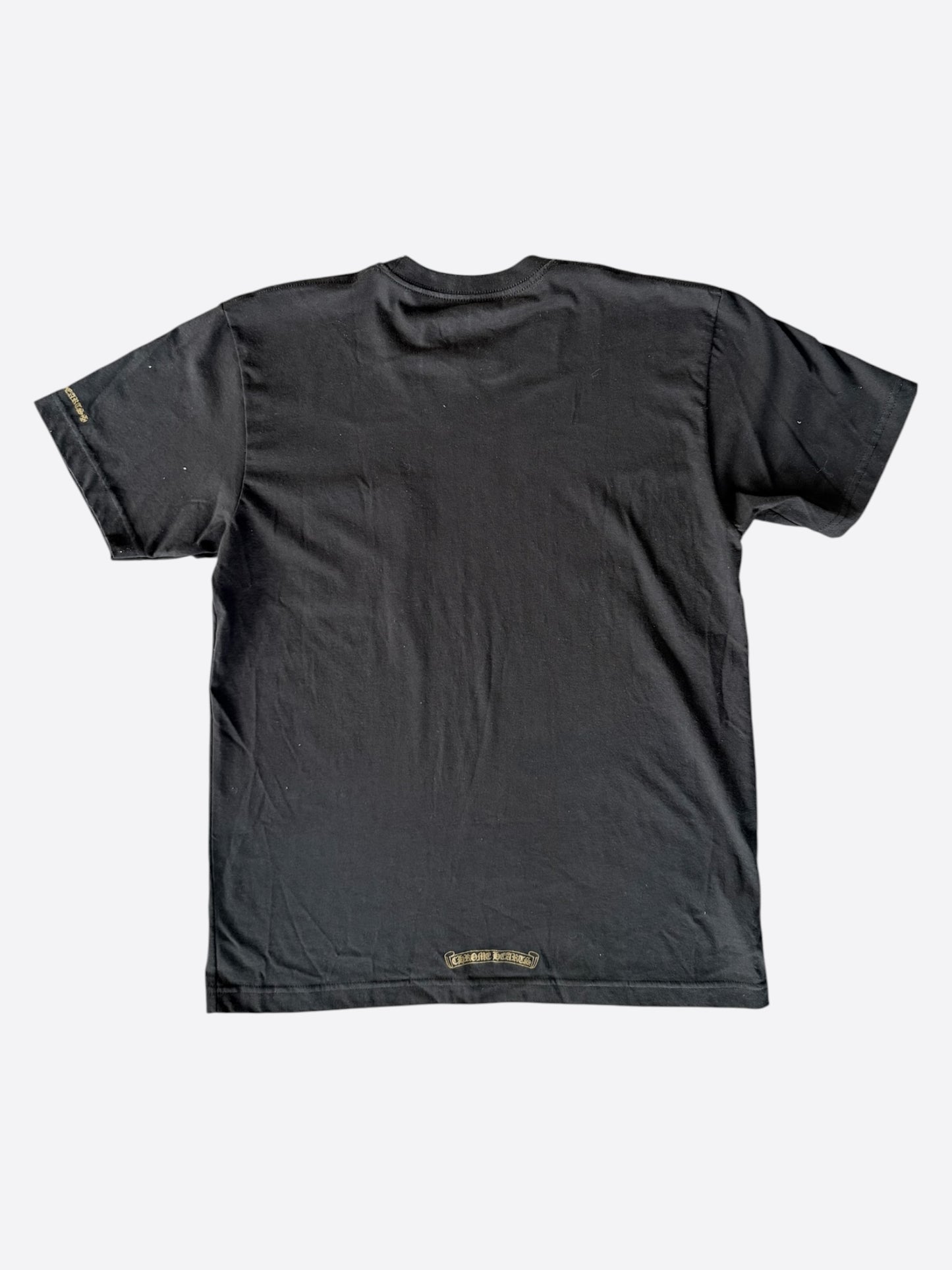 Chrome Hearts Black & Olive Neck Logo T-Shirt