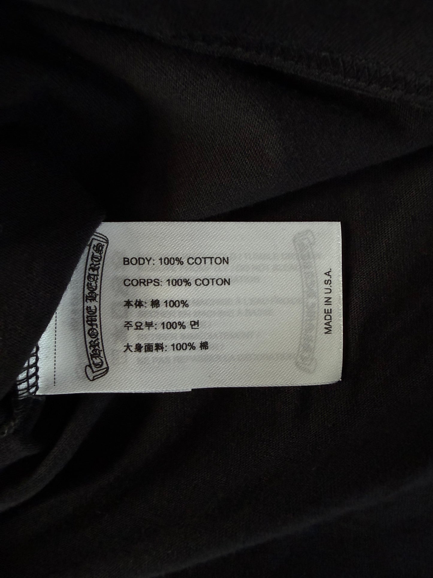 Chrome Hearts Black & Olive Neck Logo Longsleeve T-Shirt