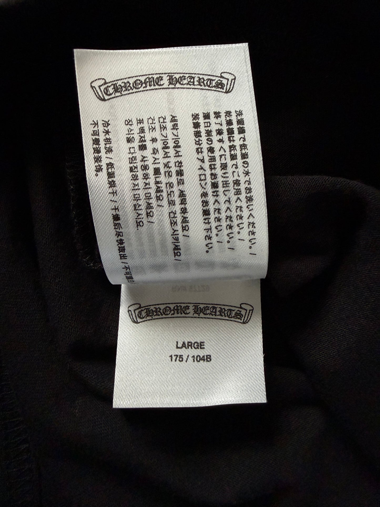 Chrome Hearts Black & Olive Neck Logo Longsleeve T-Shirt