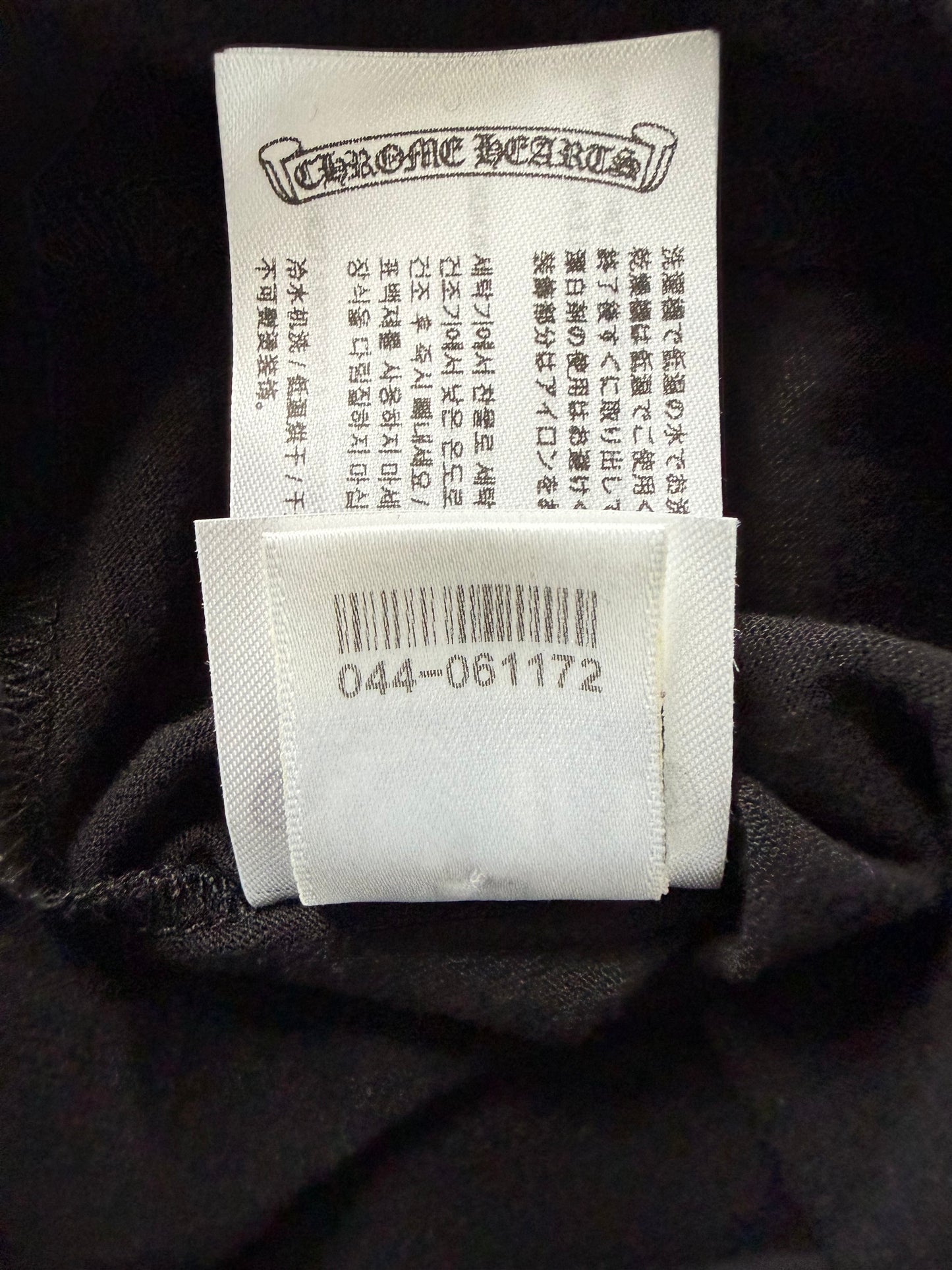 Chrome Hearts Black & Olive Neck Logo Longsleeve T-Shirt