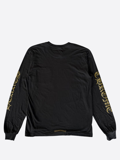 Chrome Hearts Black & Olive Neck Logo Longsleeve T-Shirt