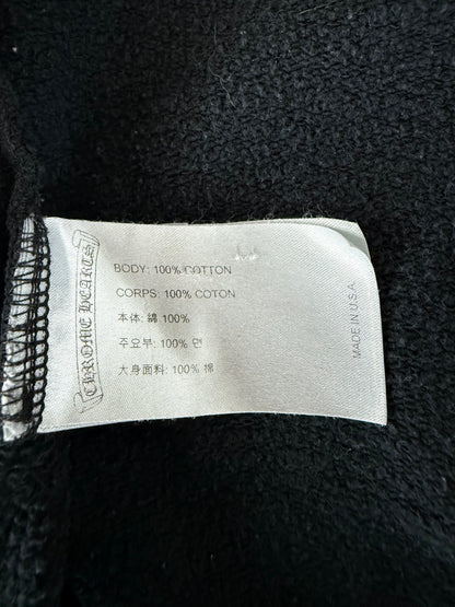 Chrome Hearts Black & White Los Angeles Horseshoe Logo Zip Up Hoodie