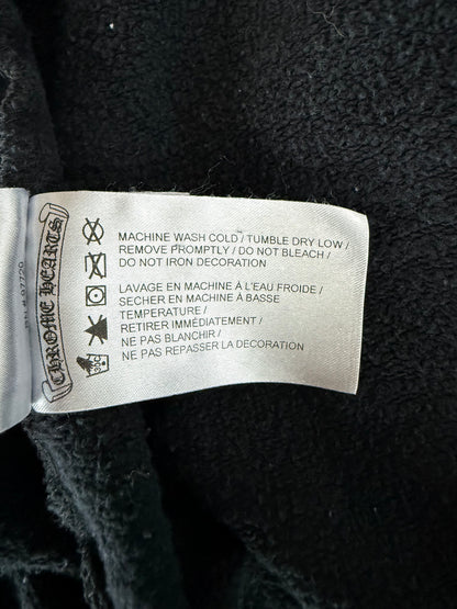 Chrome Hearts Black & White Los Angeles Horseshoe Logo Zip Up Hoodie