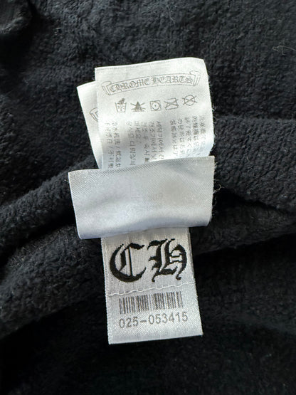 Chrome Hearts Black & White Los Angeles Horseshoe Logo Zip Up Hoodie