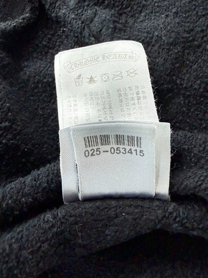 Chrome Hearts Black & White Los Angeles Horseshoe Logo Zip Up Hoodie