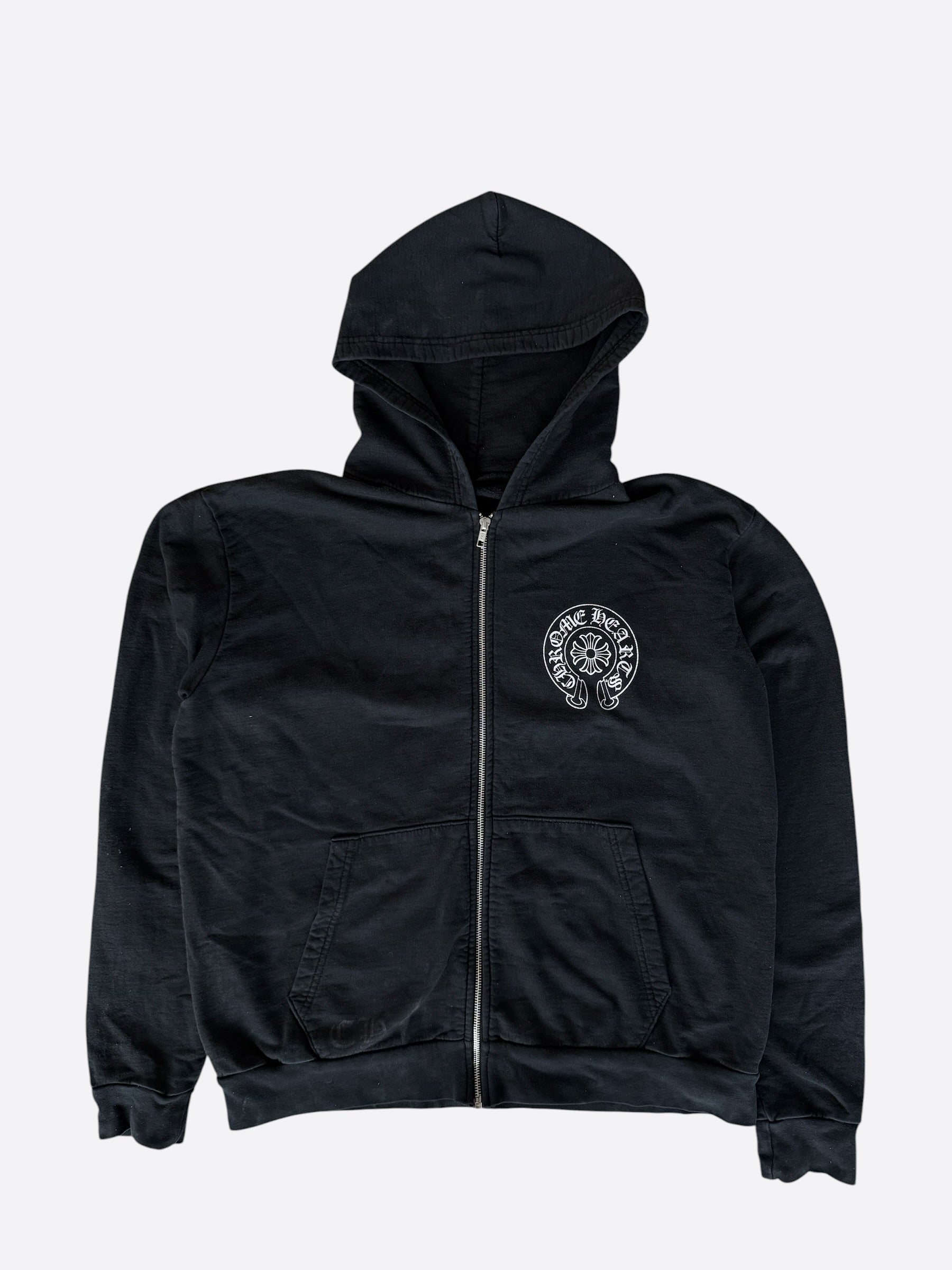 Chrome Hearts Black Multicolor Cross Zip Up Hoodie – Savonches