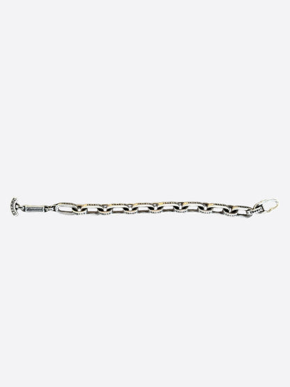 Chrome Hearts Silver Paper E Chain Bracelet