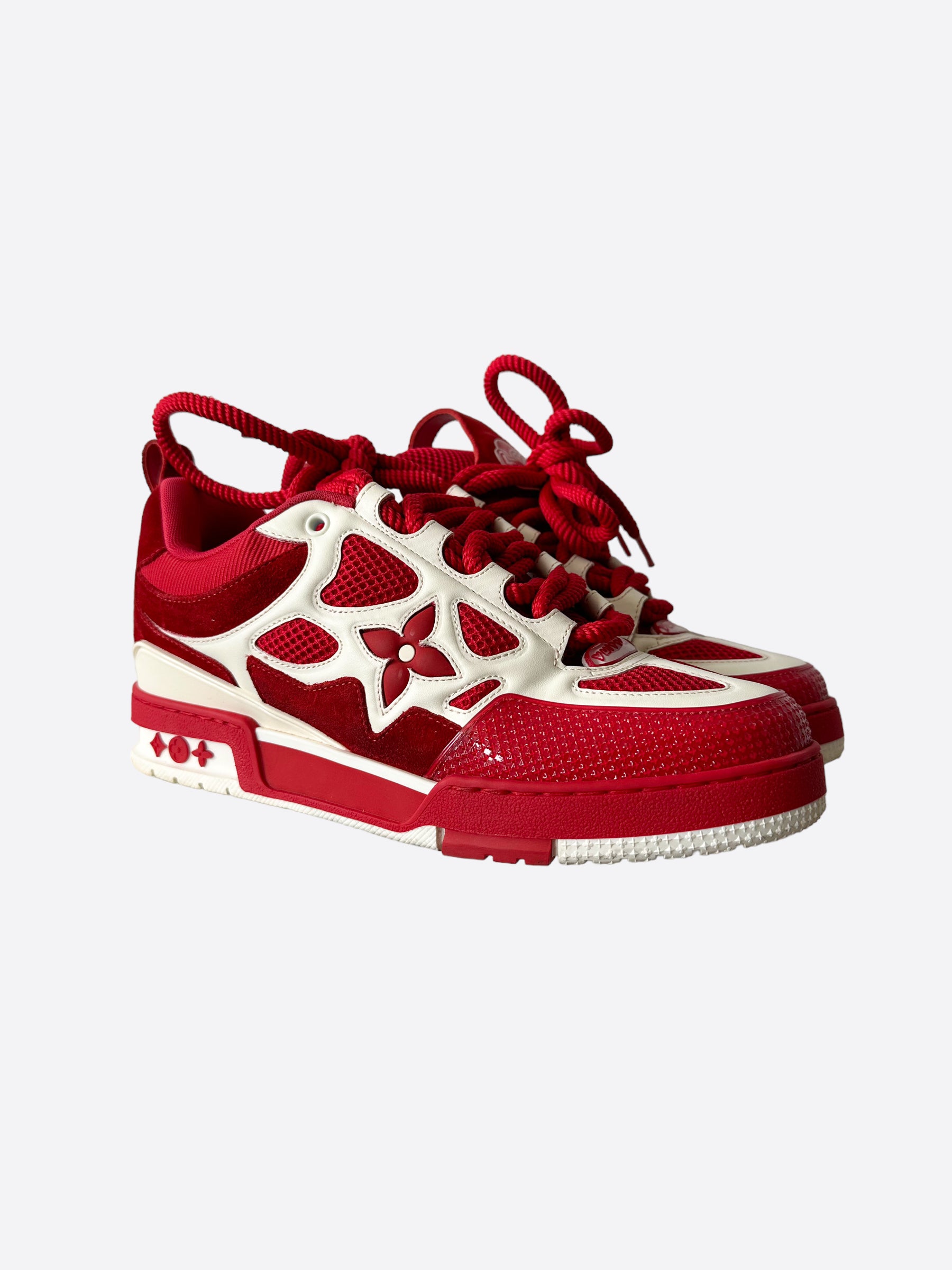 Louis Vuitton LV Skate Sneaker 'RED WHITE' – DESIGNERRESELLS