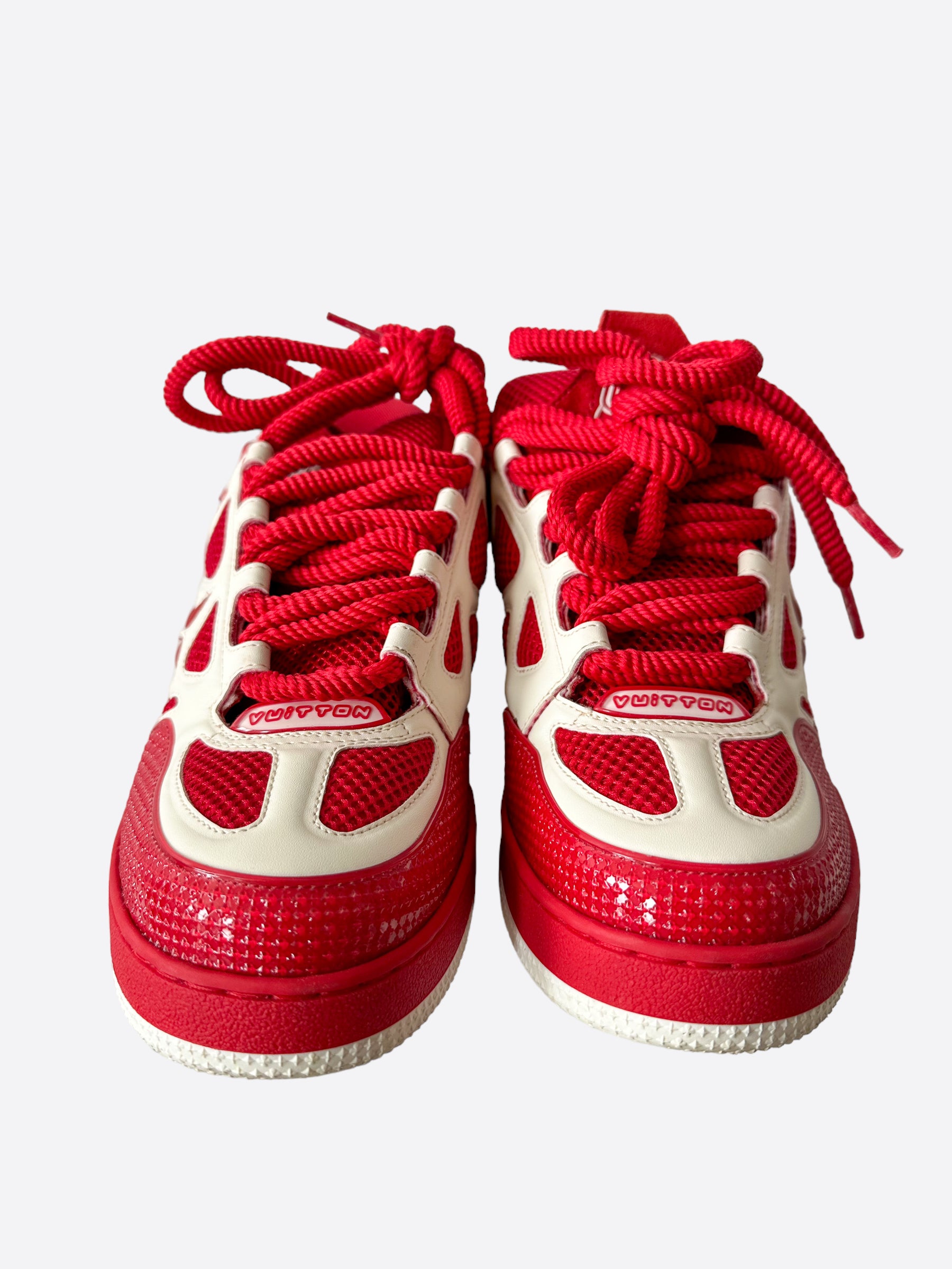 Louis Vuitton Red & White Skate Sneaker