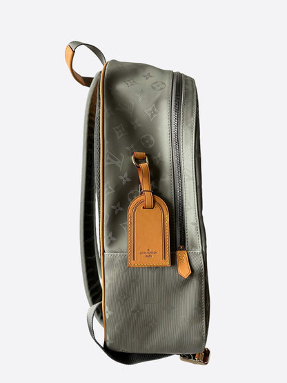 Louis Vuitton Silver Titanium Monogram Backpack – Savonches