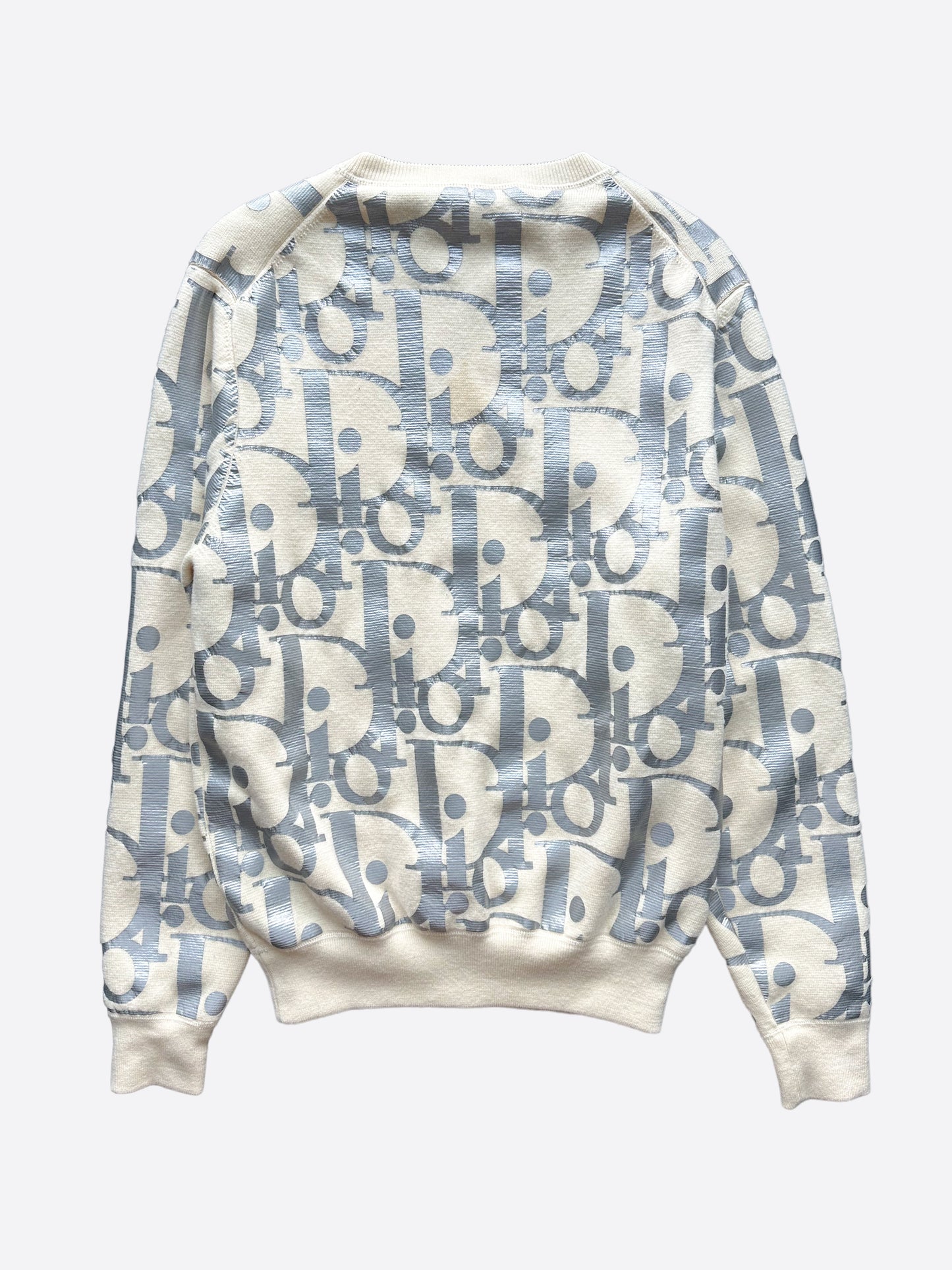 Dior Oblique Beige Reflective Wool Sweater