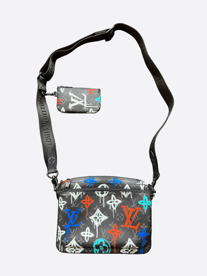 Louis Vuitton Monogram Eclipse Graffiti Trio Messenger