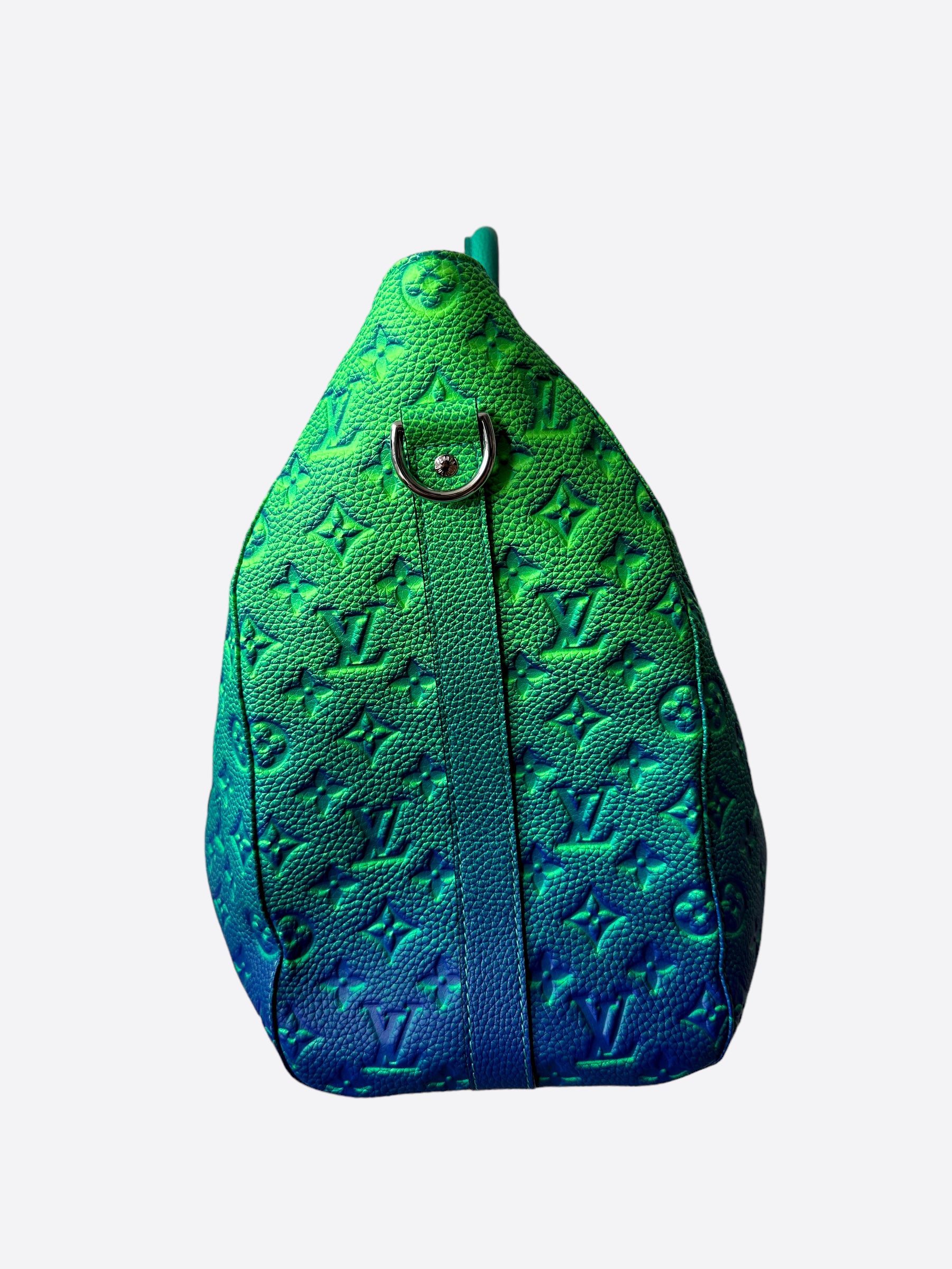 Louis Vuitton Green & Blue Monogram Illusion Keepall Tote – Savonches