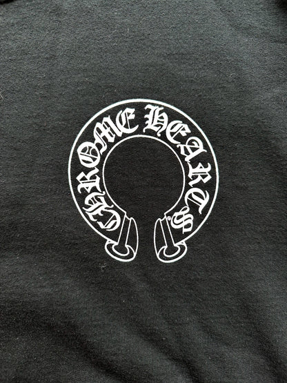 Chrome Hearts Black & White Horseshoe Logo Sweater