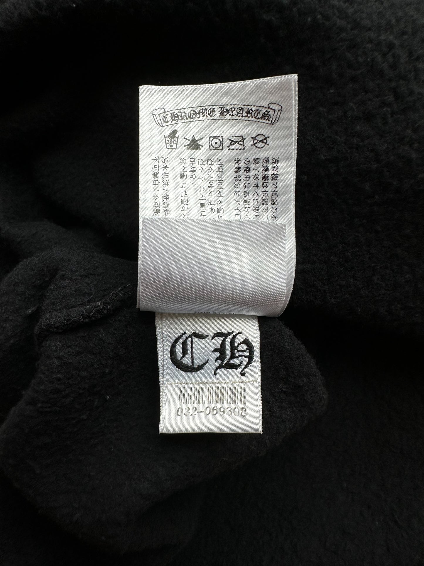 Chrome Hearts Black & White Horseshoe Logo Sweater