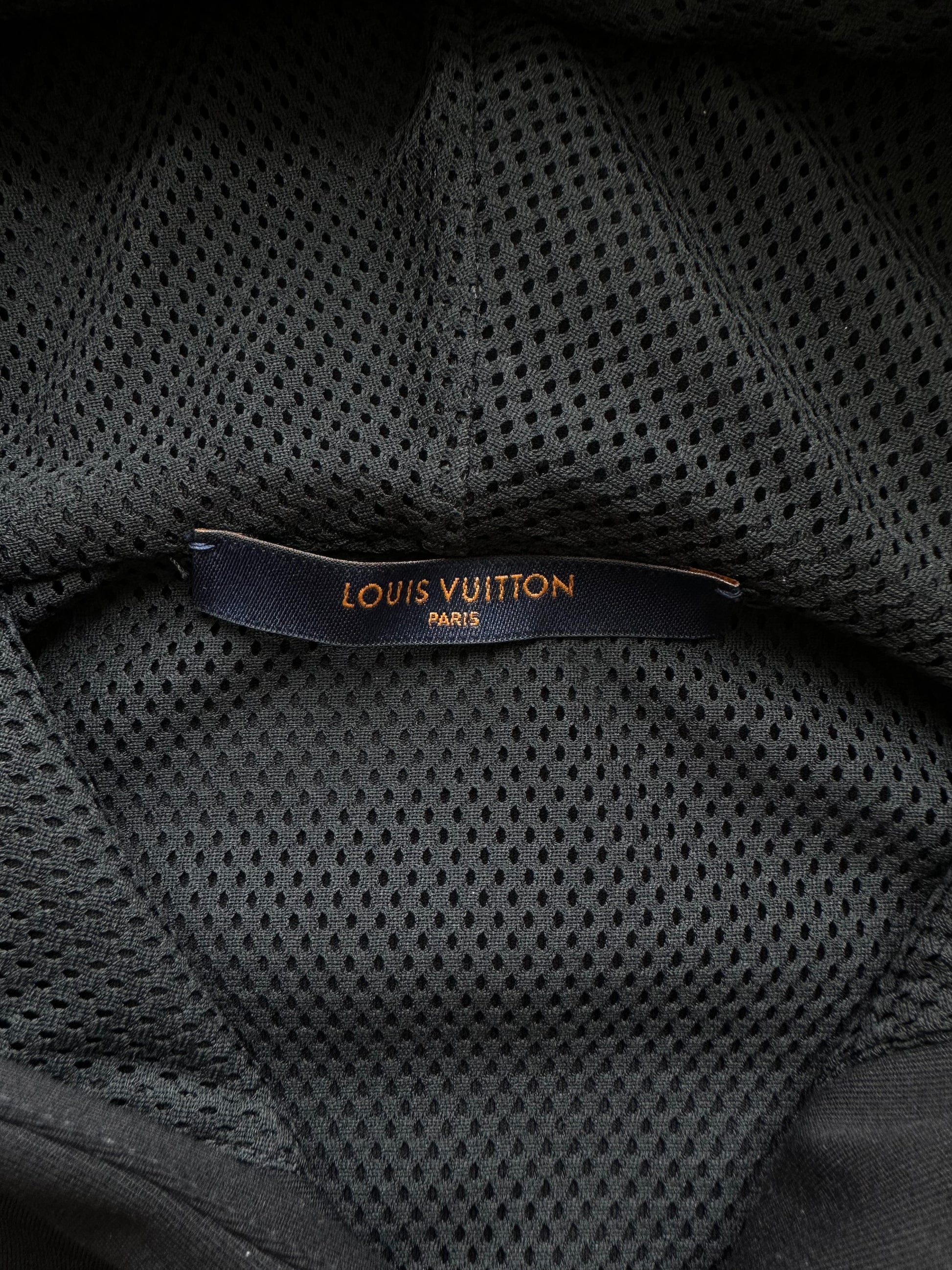 Louis Vuitton White Letter Zip Up Polo – Savonches