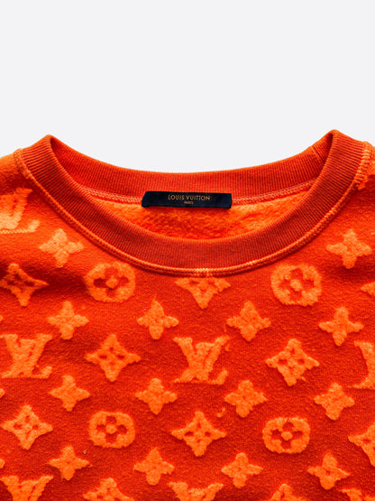 Louis Vuitton Orange Monogram Jacquard Sweater