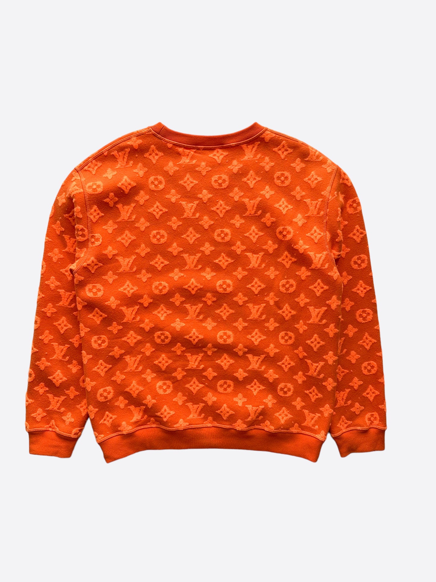 Louis Vuitton Orange Monogram Jacquard Sweater – Savonches