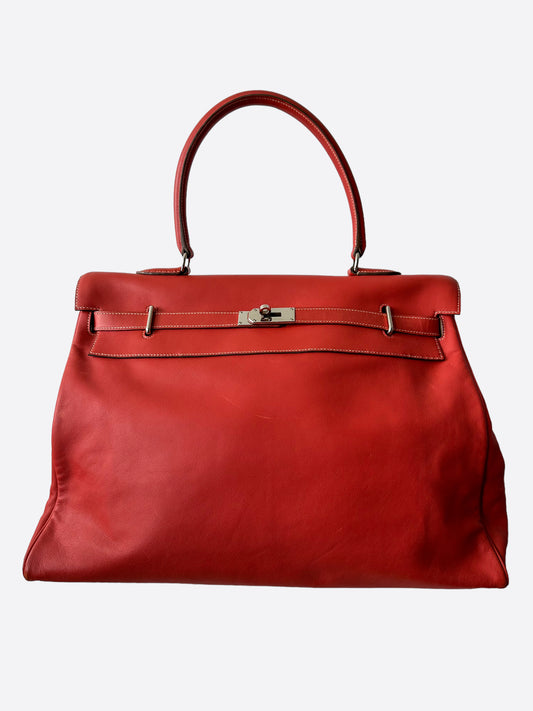 Hermès Rose Swift Kelly 50