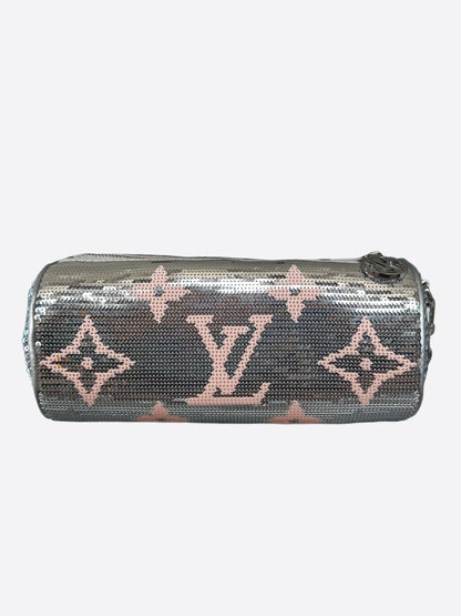 Louis Vuitton Silver & Pink Monogram Papillon Pouch