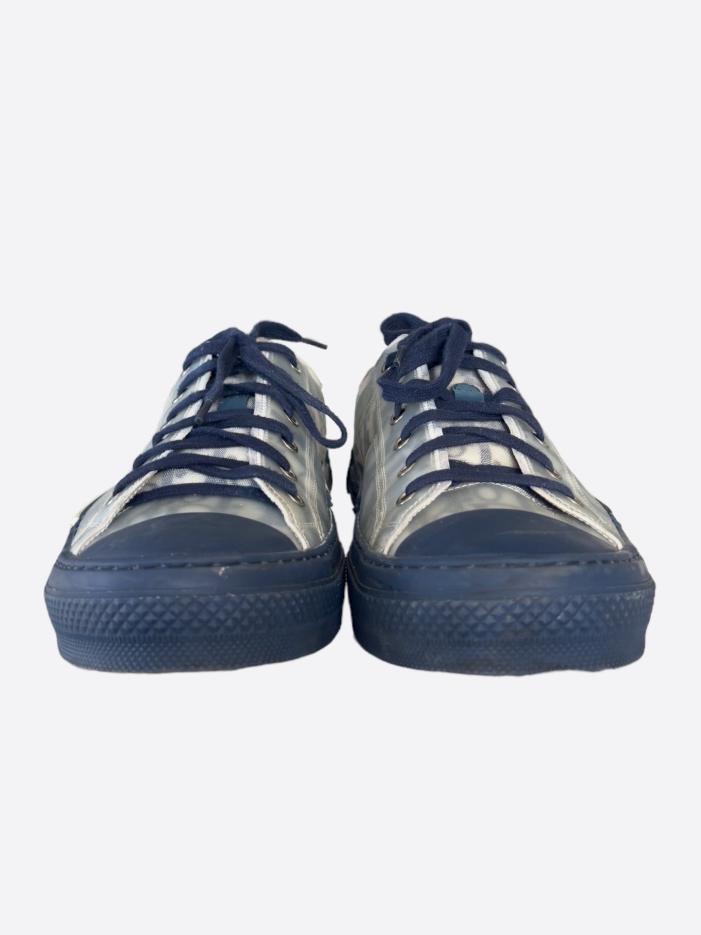 Dior Blue & White Oblique Lowtop B23 Sneakers