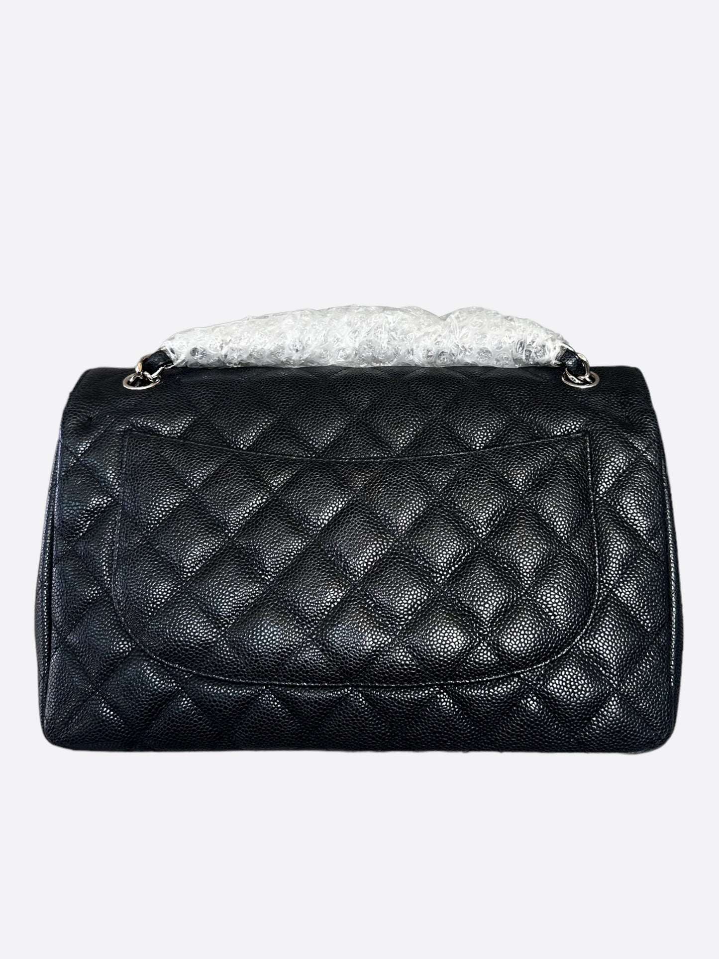 Chanel Black Caviar Jumbo Double Flap Bag