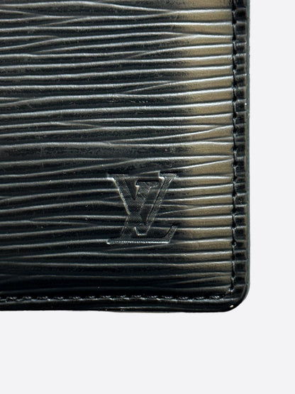 Louis Vuitton Black EPI Embossed Logo Cardholder