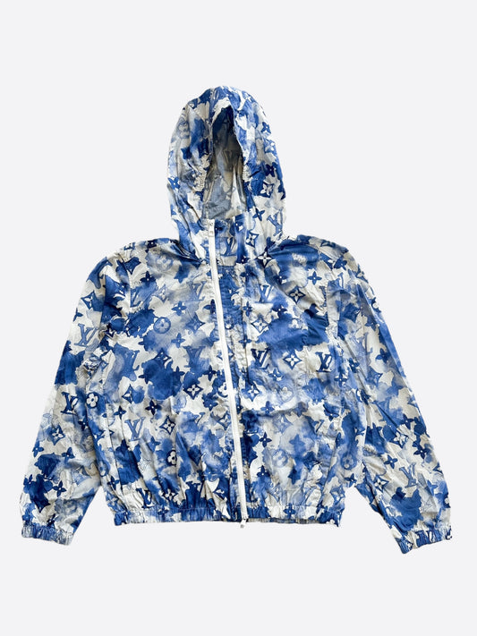 Louis Vuitton Blue Watercolor Monogram Windbreaker