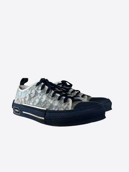 Dior Blue & White Oblique Lowtop B23 Sneakers