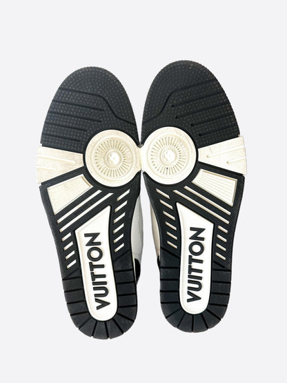 Louis Vuitton Black & White Denim Monogram Mesh Trainer