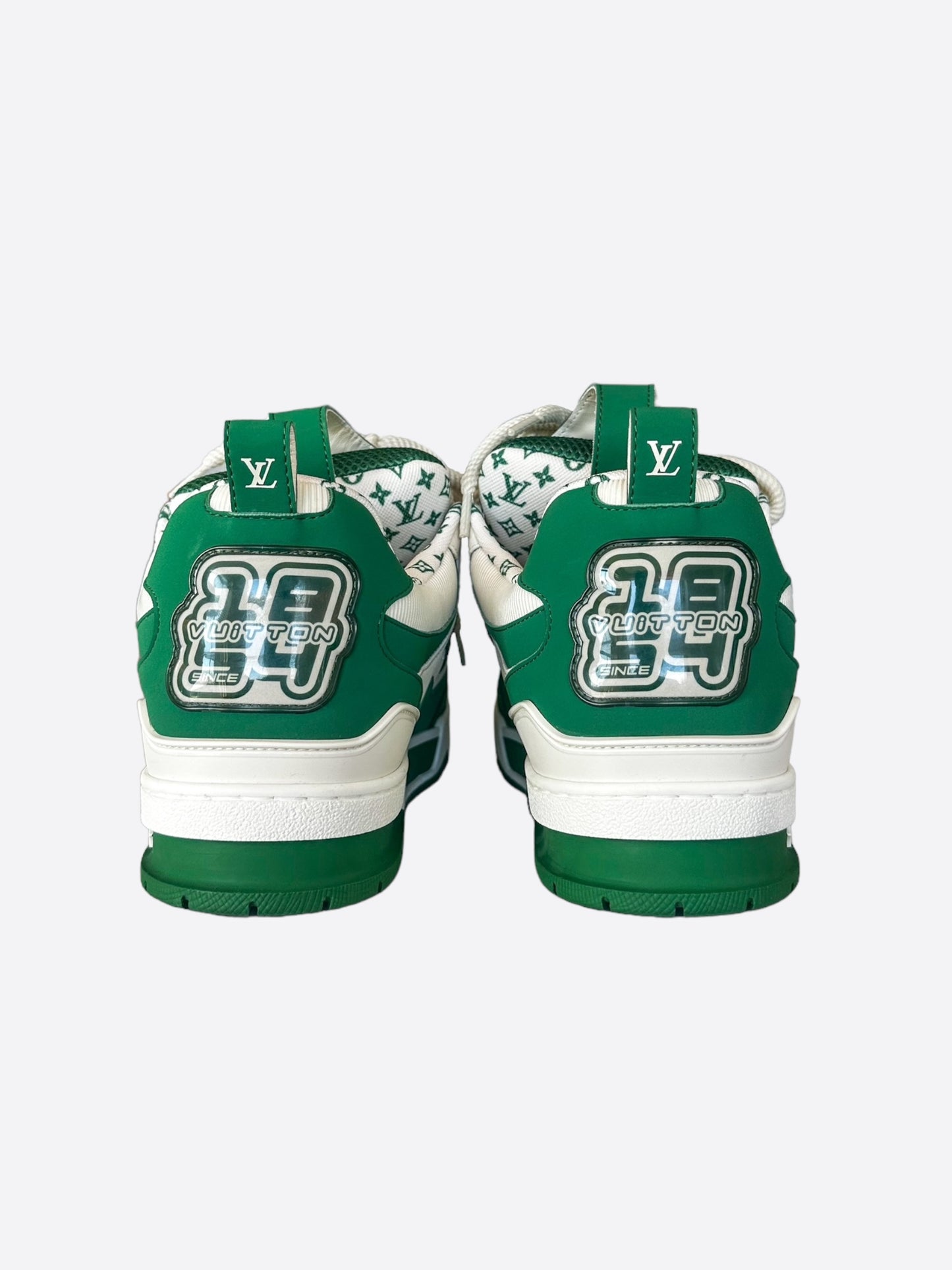 Louis Vuitton Green & White Skate Trainers