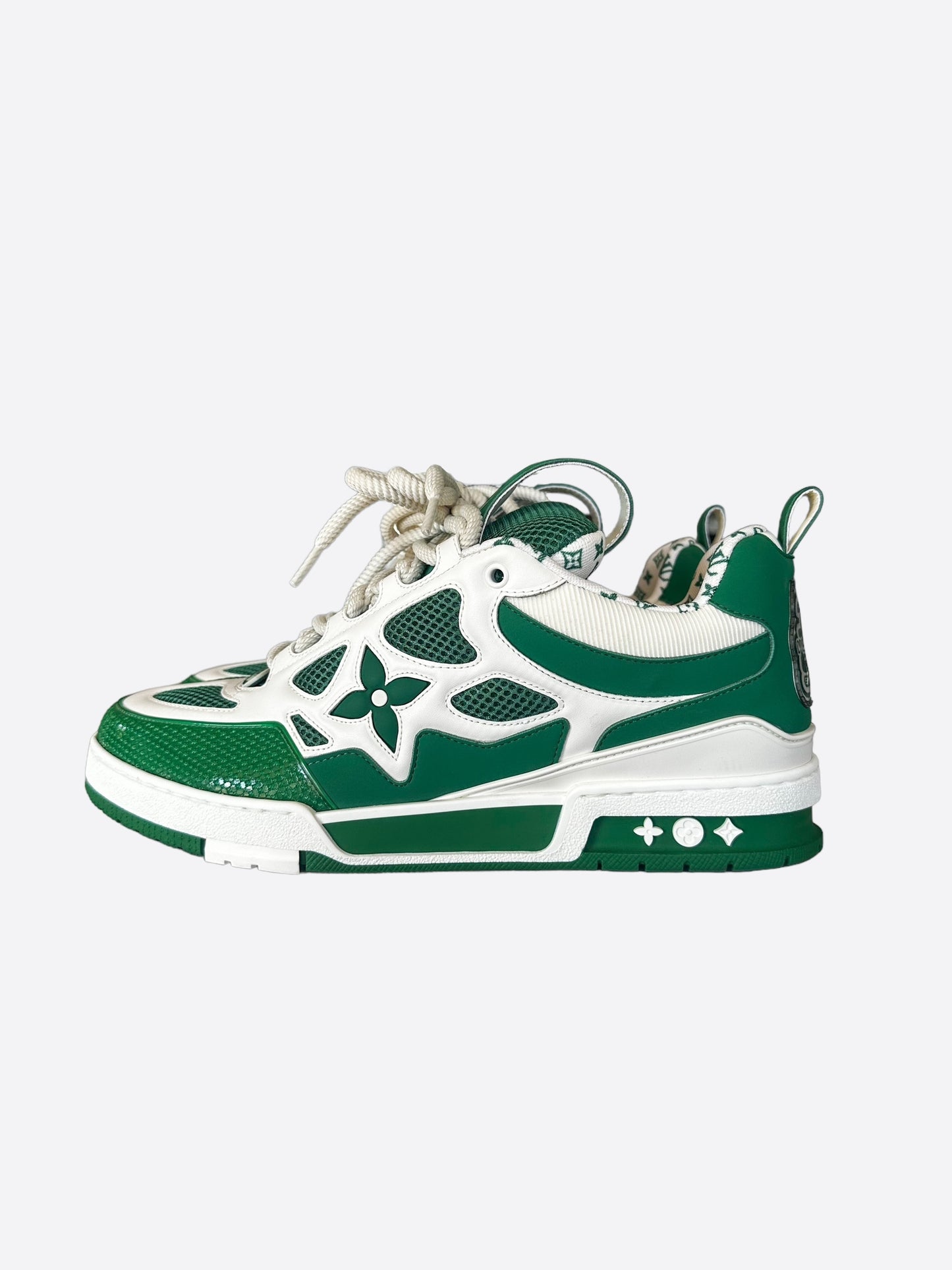 Louis Vuitton Green & White Skate Trainers